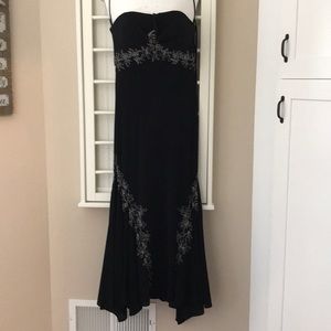 Jovani black strapless gown